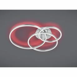 Trio Leuchten Winona Deckenleuchte LED Nickel-Matt, 2-flammig, Fernbedienung, Farbwechsler -LED Leuchten Verkäufe trio leuchten winona deckenleuchte 670810607 5