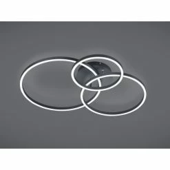 Trio Leuchten Winona Deckenleuchte LED Schwarz, 2-flammig, Fernbedienung, Farbwechsler -LED Leuchten Verkäufe trio leuchten winona deckenleuchte 670810632 3