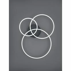 Trio Leuchten Winona Deckenleuchte LED Schwarz, 2-flammig, Fernbedienung, Farbwechsler -LED Leuchten Verkäufe trio leuchten winona deckenleuchte 670810632 7