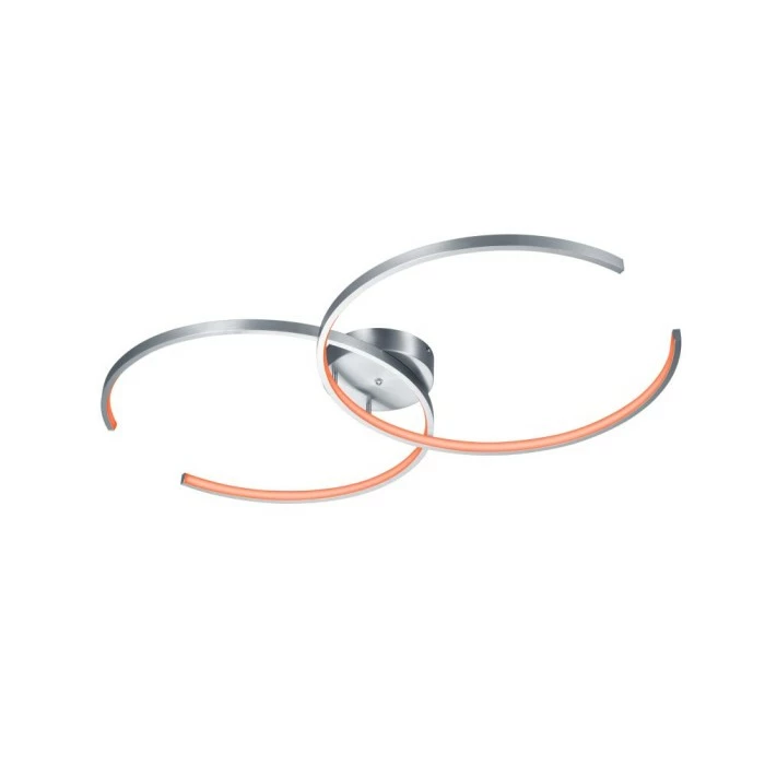 Trio Leuchten WIZ CITIZEN Deckenleuchte LED Nickel-Matt, 2-flammig, Fernbedienung, Farbwechsler 3 Trio Leuchten WIZ CITIZEN Deckenleuchte LED Nickel-Matt, 2-flammig, Fernbedienung, Farbwechsler – Bild 3