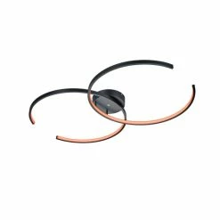 Trio Leuchten WIZ CITIZEN Deckenleuchte LED Schwarz, 2-flammig, Fernbedienung, Farbwechsler -LED Leuchten Verkäufe trio leuchten wiz citizen deckenleuchte 651110232 2