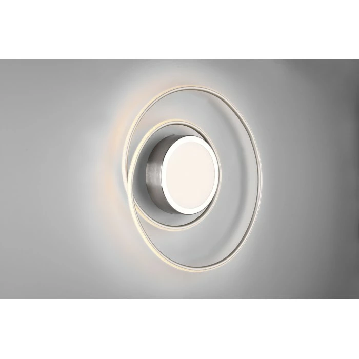 Trio Leuchten Yava Deckenleuchte LED Nickel-Matt, 1-flammig, Fernbedienung 2 Trio Leuchten Yava Deckenleuchte LED Nickel-Matt, 1-flammig, Fernbedienung – Bild 2