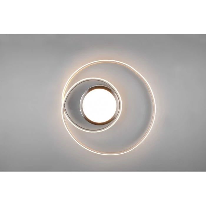 Trio Leuchten Yava Deckenleuchte LED Nickel-Matt, 1-flammig, Fernbedienung 3 Trio Leuchten Yava Deckenleuchte LED Nickel-Matt, 1-flammig, Fernbedienung – Bild 3