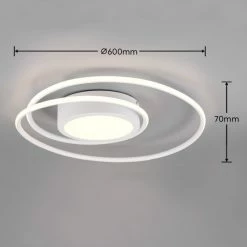 Trio Leuchten Yava Deckenleuchte LED Weiß, 1-flammig, Fernbedienung -LED Leuchten Verkäufe trio leuchten yava deckenleuchte 672310231 3