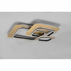 Trio Leuchten Trio Lugo Deckenleuchte LED Schwarz-Gold, 1-flammig -LED Leuchten Verkäufe trio lugo deckenleuchte 642910380 2