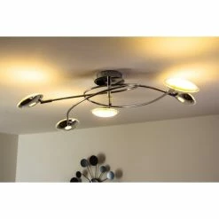 Trio Leuchten Trio PILATUS Deckenleuchte LED Chrom, 5-flammig -LED Leuchten Verkäufe trio pilatus deckenleuchte 675910506 11