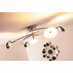 Trio Leuchten Trio PILATUS Deckenleuchte LED Chrom, 5-flammig -LED Leuchten Verkäufe trio pilatus deckenleuchte 675910506 13