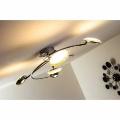 Trio Leuchten Trio PILATUS Deckenleuchte LED Chrom, 5-flammig -LED Leuchten Verkäufe trio pilatus deckenleuchte 675910506 16