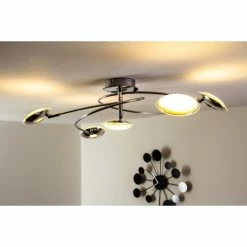 Trio Leuchten Trio PILATUS Deckenleuchte LED Chrom, 5-flammig -LED Leuchten Verkäufe trio pilatus deckenleuchte 675910506 18