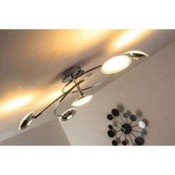 Trio Leuchten Trio PILATUS Deckenleuchte LED Chrom, 5-flammig -LED Leuchten Verkäufe trio pilatus deckenleuchte 675910506 19