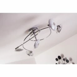 Trio Leuchten Trio PILATUS Deckenleuchte LED Chrom, 5-flammig -LED Leuchten Verkäufe trio pilatus deckenleuchte 675910506 2