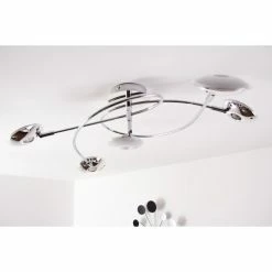 Trio Leuchten Trio PILATUS Deckenleuchte LED Chrom, 5-flammig -LED Leuchten Verkäufe trio pilatus deckenleuchte 675910506 20