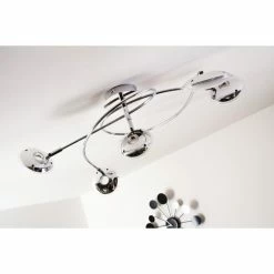 Trio Leuchten Trio PILATUS Deckenleuchte LED Chrom, 5-flammig -LED Leuchten Verkäufe trio pilatus deckenleuchte 675910506 21