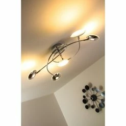 Trio Leuchten Trio PILATUS Deckenleuchte LED Chrom, 5-flammig -LED Leuchten Verkäufe trio pilatus deckenleuchte 675910506 22