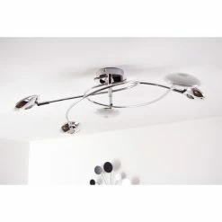 Trio Leuchten Trio PILATUS Deckenleuchte LED Chrom, 5-flammig -LED Leuchten Verkäufe trio pilatus deckenleuchte 675910506 6