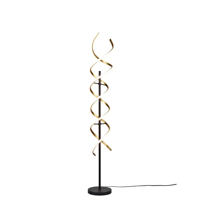 Trio Leuchten Trio Sequence Stehleuchte LED Messing, Schwarz, 1-flammig 2 Trio Leuchten Trio Sequence Stehleuchte LED Messing, Schwarz, 1-flammig – Bild 2