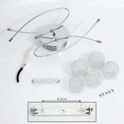 Hofstein Tucurú Deckenleuchte LED Chrom, 5-flammig 17 Hofstein Tucurú Deckenleuchte LED Chrom, 5-flammig -LED Leuchten Verkäufe tucuru deckenleuchte h3398029 5