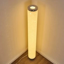 Hofstein Tumba Stehleuchte LED Weiß, 1-flammig, Fernbedienung, Farbwechsler -LED Leuchten Verkäufe tumba stehleuchte h3307328 15