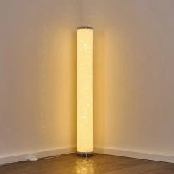 Hofstein Tumba Stehleuchte LED Weiß, 1-flammig, Fernbedienung, Farbwechsler -LED Leuchten Verkäufe tumba stehleuchte h3307328 8