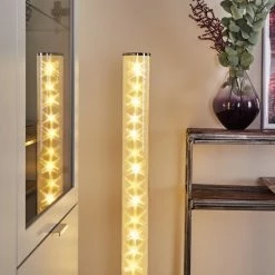 Hofstein Tumurora Stehleuchte LED Chrom, 1-flammig, Fernbedienung -LED Leuchten Verkäufe tumurora stehleuchte h3392980 6