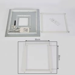 Hofstein Turbala LED Panel Weiß, 2-flammig, Fernbedienung, Farbwechsler -LED Leuchten Verkäufe turbala led panel h3381366 2