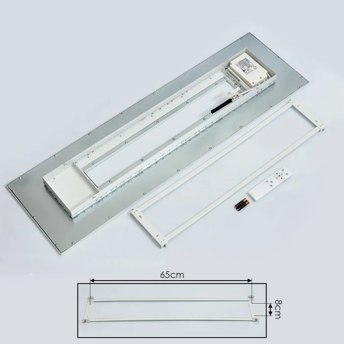 Hofstein Turbala LED Panel Weiß, 1-flammig, Fernbedienung, Farbwechsler 5 Hofstein Turbala LED Panel Weiß, 1-flammig, Fernbedienung, Farbwechsler – Bild 5
