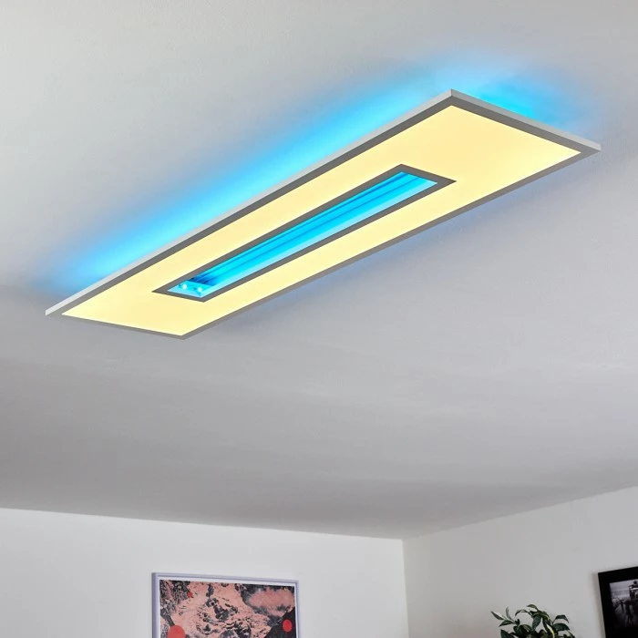 Hofstein Turbala LED Panel Weiß, 1-flammig, Fernbedienung, Farbwechsler 10 Hofstein Turbala LED Panel Weiß, 1-flammig, Fernbedienung, Farbwechsler – Bild 10