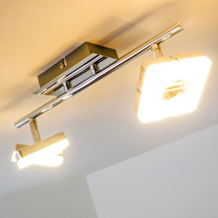 Hofstein Turin Deckenspot LED Chrom, 2-flammig 14 Hofstein Turin Deckenspot LED Chrom, 2-flammig – Bild 14