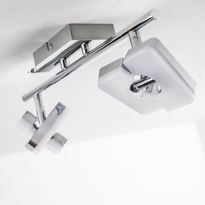 Hofstein Turin Deckenspot LED Chrom, 2-flammig 7 Hofstein Turin Deckenspot LED Chrom, 2-flammig – Bild 7