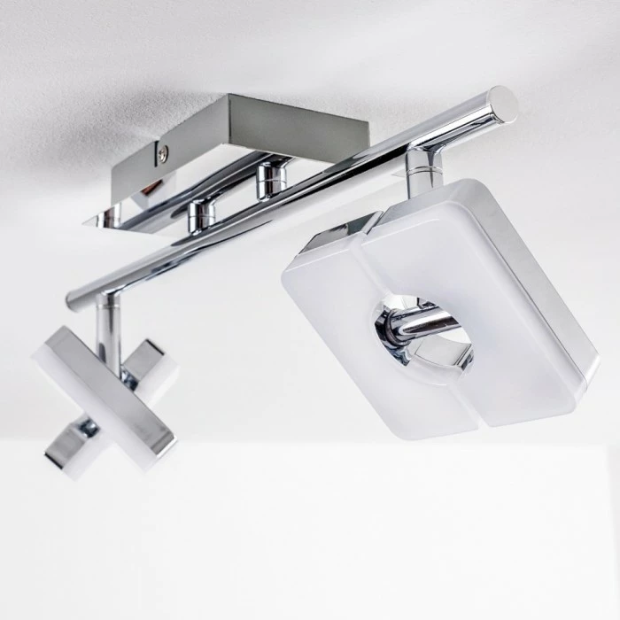 Hofstein Turin Deckenspot LED Chrom, 2-flammig 8 Hofstein Turin Deckenspot LED Chrom, 2-flammig – Bild 8