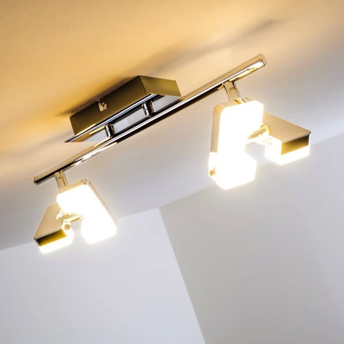 Hofstein Turin Deckenspot LED Chrom, 2-flammig 10 Hofstein Turin Deckenspot LED Chrom, 2-flammig – Bild 10