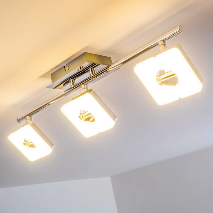 Hofstein Turin Deckenspot LED Chrom, 3-flammig 4 Hofstein Turin Deckenspot LED Chrom, 3-flammig – Bild 4