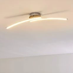 Hofstein Tusula Deckenleuchte LED Nickel-Matt, 2-flammig -LED Leuchten Verkäufe tusula deckenleuchte h3274347 13