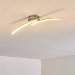 Hofstein Tusula Deckenleuchte LED Nickel-Matt, 2-flammig -LED Leuchten Verkäufe tusula deckenleuchte h3274347 16