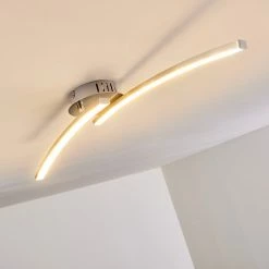 Hofstein Tusula Deckenleuchte LED Nickel-Matt, 2-flammig -LED Leuchten Verkäufe tusula deckenleuchte h3274347 2