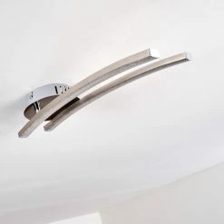 Hofstein Tusula Deckenleuchte LED Nickel-Matt, 2-flammig -LED Leuchten Verkäufe tusula deckenleuchte h3274347 5