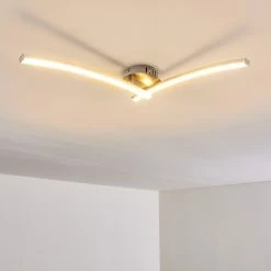 Hofstein Tusula Deckenleuchte LED Nickel-Matt, 2-flammig -LED Leuchten Verkäufe tusula deckenleuchte h3274347 7