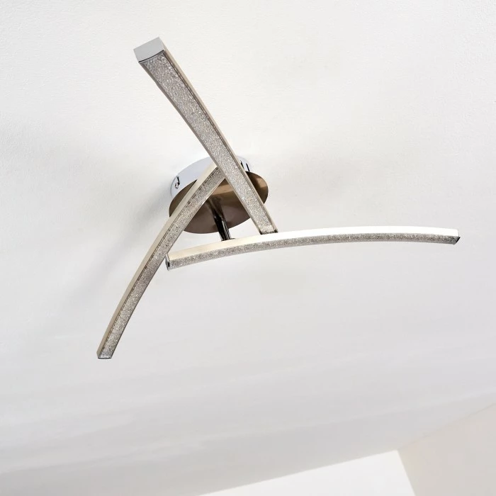 Hofstein Tusula Deckenleuchte LED Edelstahl, 3-flammig 12 Hofstein Tusula Deckenleuchte LED Edelstahl, 3-flammig – Bild 12