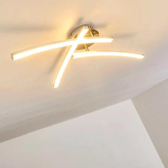 Hofstein Tusula Deckenleuchte LED Edelstahl, 3-flammig 13 Hofstein Tusula Deckenleuchte LED Edelstahl, 3-flammig – Bild 13