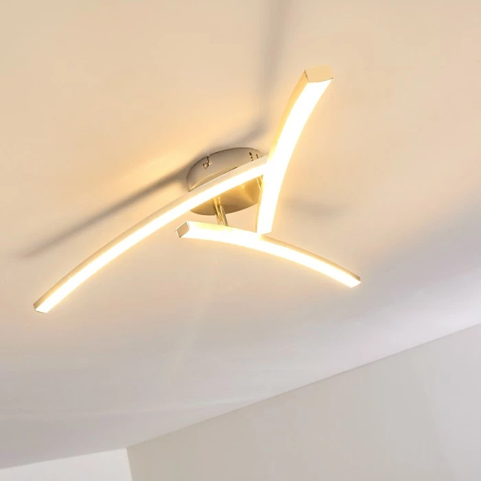 Hofstein Tusula Deckenleuchte LED Edelstahl, 3-flammig 15 Hofstein Tusula Deckenleuchte LED Edelstahl, 3-flammig – Bild 15