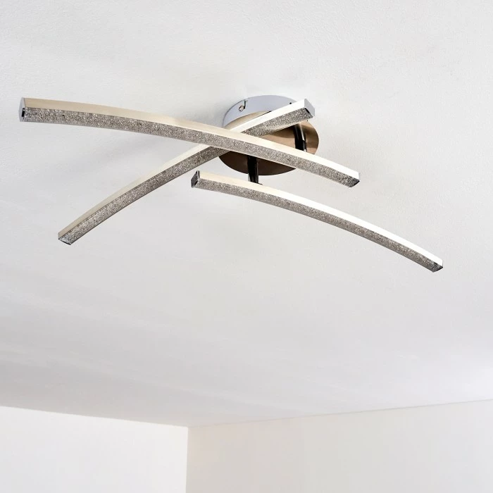 Hofstein Tusula Deckenleuchte LED Edelstahl, 3-flammig 24 Hofstein Tusula Deckenleuchte LED Edelstahl, 3-flammig – Bild 24