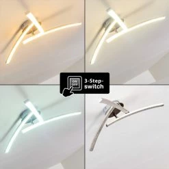 Hofstein Tusula Deckenleuchte LED Edelstahl, 3-flammig 27 Hofstein Tusula Deckenleuchte LED Edelstahl, 3-flammig -LED Leuchten Verkäufe tusula deckenleuchte h3274361 3