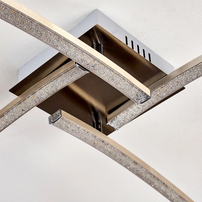 Hofstein Tusula Deckenleuchte LED Nickel-Matt, 4-flammig 11 Hofstein Tusula Deckenleuchte LED Nickel-Matt, 4-flammig – Bild 11