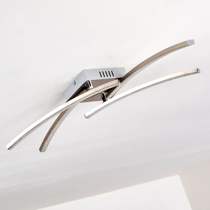 Hofstein Tusula Deckenleuchte LED Nickel-Matt, 4-flammig 16 Hofstein Tusula Deckenleuchte LED Nickel-Matt, 4-flammig – Bild 16