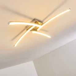 Hofstein Tusula Deckenleuchte LED Nickel-Matt, 4-flammig 38 Hofstein Tusula Deckenleuchte LED Nickel-Matt, 4-flammig -LED Leuchten Verkäufe tusula deckenleuchte h3274385 16