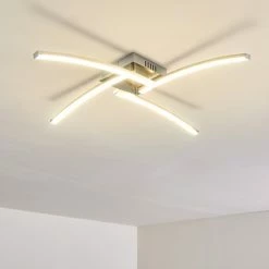 Hofstein Tusula Deckenleuchte LED Nickel-Matt, 4-flammig 41 Hofstein Tusula Deckenleuchte LED Nickel-Matt, 4-flammig -LED Leuchten Verkäufe tusula deckenleuchte h3274385 19