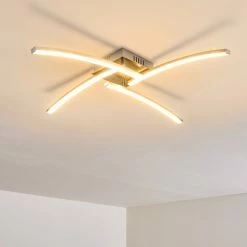 Hofstein Tusula Deckenleuchte LED Nickel-Matt, 4-flammig 24 Hofstein Tusula Deckenleuchte LED Nickel-Matt, 4-flammig -LED Leuchten Verkäufe tusula deckenleuchte h3274385 2