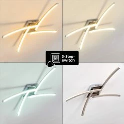 Hofstein Tusula Deckenleuchte LED Nickel-Matt, 4-flammig 25 Hofstein Tusula Deckenleuchte LED Nickel-Matt, 4-flammig -LED Leuchten Verkäufe tusula deckenleuchte h3274385 3