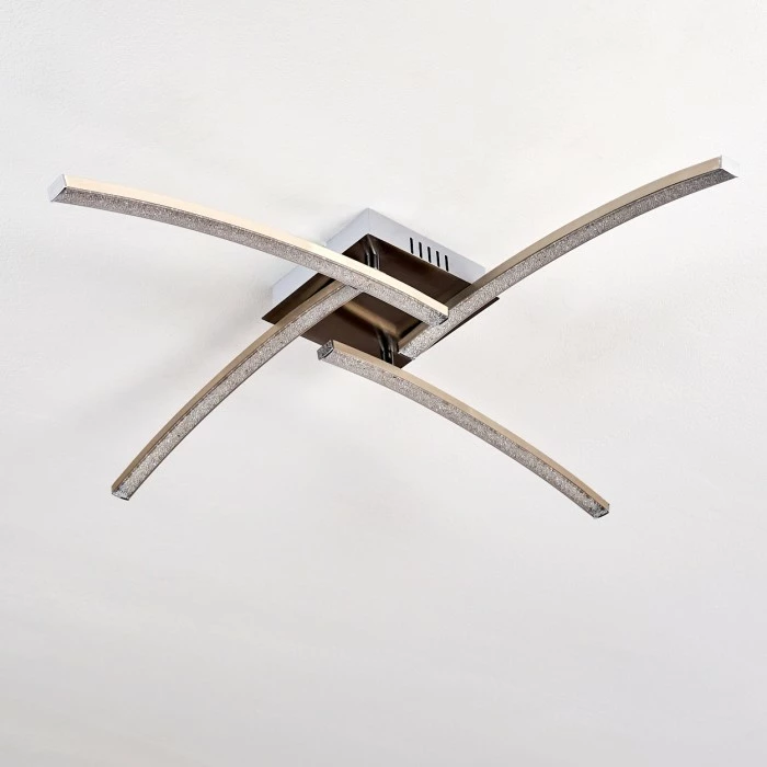 Hofstein Tusula Deckenleuchte LED Nickel-Matt, 4-flammig 6 Hofstein Tusula Deckenleuchte LED Nickel-Matt, 4-flammig – Bild 6