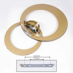 Hofstein Tuzik Deckenleuchte LED Schwarz, Gold, 1-flammig -LED Leuchten Verkäufe tuzik deckenleuchte h3416709 4